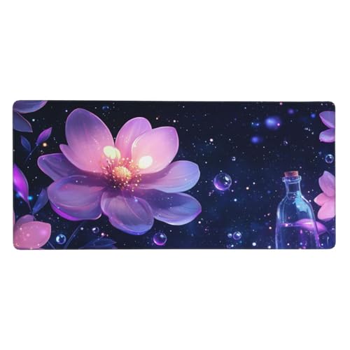 Mousepad Schwarz und Weiß Schreibtischunterlage Niedlich 700x400x3mm, Gaming Zubehör Für Mousepad Verbesserung Der Spielgenauigkeit Geschwindigkeit, Rutschfeste Gummibasis, Geschenke Für Männer -LL884 von Guofuos