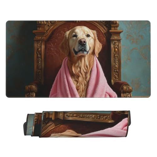 Gaming Mauspad, Mauspad XXL 1600 x 800 x 3 mm Mousepad pet dog Mauspad Gaming Zubehör mit Anti Rutsch Basis Mouse Pad Wasserdicht und Langlebig für Maus und Tastatur, Home Dekor, Gaming Zubehör m-118 von Guuogxan