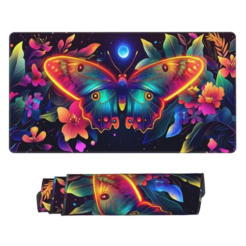 Mauspad Dreamy Butterfly Mouse Pad, Desk Mat 600x300 mm Groß Mousepad, Gaming Mauspad with Anti-Slip Rubber Base, Waterproof&Durable Mousemat Extended XXL Mouse Pad for Office Desk Decor, Gifts z-769 von Guuogxan