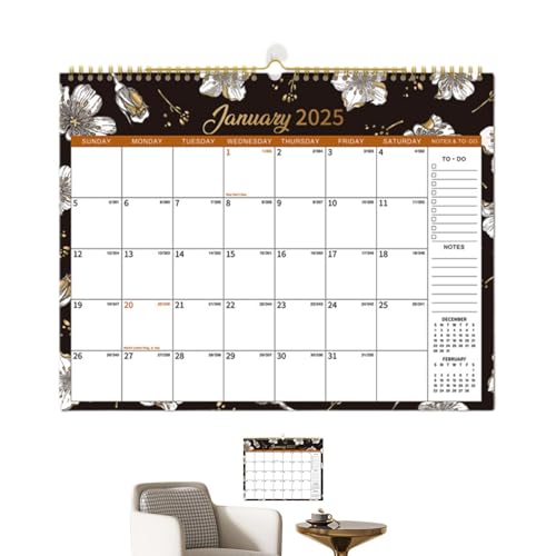 Gvblkq Creative Wall Calendar 365-Day Work Schedule, Monthly Calendars From Jan.to Dec. 2025, 365-Day 2025 Wall Calendar, Daily Planner Punch In Calendar For Home Classroom, 15x11 Inches von Gvblkq