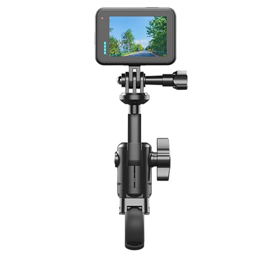 Gvblkq Motorcycle Camera Mount, 360 Degree Action Camera Handlebar Stand, Motorcycle Grab Bracket, Ideal for Photography for Cycling Enthusiasts, Easy to Install, 17x6x6cm von Gvblkq