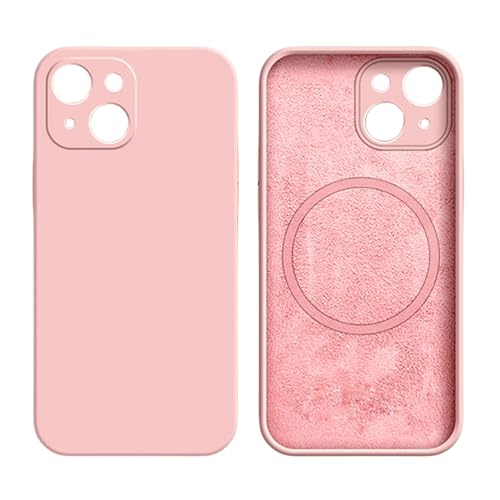 Gyios iPhone Se Hülle Kompatibel Mit Magsafe Magnetic Liquid Silicone Case Für iPhone Wireless Ladecase Cover-für iPhone 13 Mini-rosa von Gyios