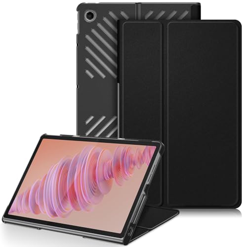 Gylint Schutzhülle für Lenovo Tab Plus 29,8 cm (11,5 Zoll) 2024, Klappetui, ultradünn, PU-Leder, Standfunktion, für Lenovo Tab Plus 29,8 cm (11,5 Zoll) TB-351FU, Schwarz von Gylint