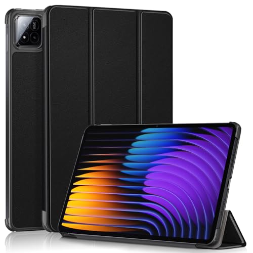 Gylint Schutzhülle für Xiaomi Pad 7 / Xiaomi Pad 7 Pro 28,4 cm (11,2 Zoll) 2024, Folio, ultradünn, PU-Leder, Ständer, Schutzhülle für Xiaomi Pad 7 / Pad 7 Pro, Schwarz von Gylint