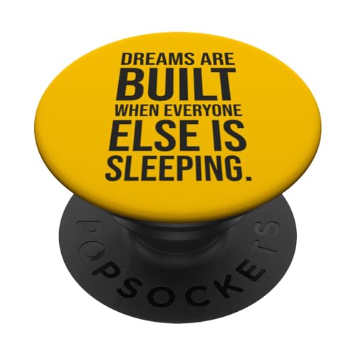 Dreams Are Built - Fitnessstudio, Hektik, Erfolg, Motivation PopSockets Klebender PopGrip von Gym, Hustle and Success Motivational Gifts