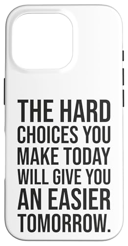 Hülle für iPhone 16 Pro Hard Choices – Fitnessstudio, Hektik, Erfolg, Grind, Motivation von Gym, Hustle and Success Motivational Gifts