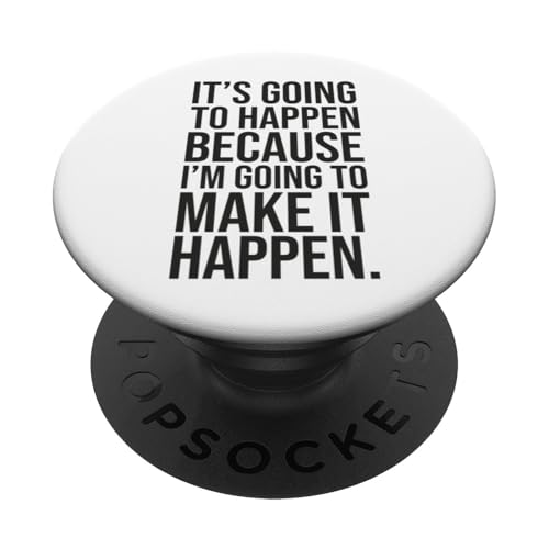 Make It Happen – Fitnessstudio, Hektik, Erfolg, Grind, Motivation PopSockets Klebender PopGrip von Gym, Hustle and Success Motivational Gifts