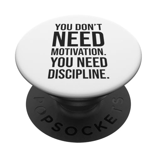 Motivation gegen Disziplin Grind Gym Hustle Erfolgsmotivation PopSockets Klebender PopGrip von Gym, Hustle and Success Motivational Gifts