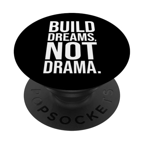 Träume verwirklichen statt Drama — Fitnessstudio, Hektik, Erfolg, Motivation PopSockets Klebender PopGrip von Gym, Hustle and Success Motivational Gifts