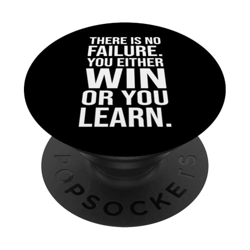 Win Or Learn vs Fail – Fitnessstudio, Hektik, Erfolg, Motivation PopSockets Klebender PopGrip von Gym, Hustle and Success Motivational Gifts