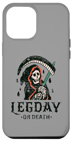 Hülle für iPhone 13 Pro Max Leg Day Grim Funny Reaper Halloween-Fitnessstudio, gruselig, gruselig von Gym Gear For That Spooky Halloween Fitness Lover