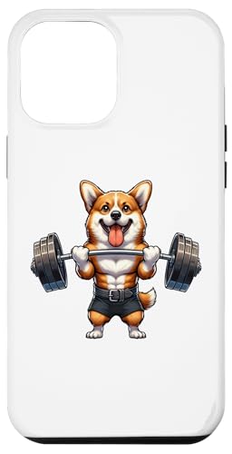 Hülle für iPhone 14 Pro Max Corgi Hunde Gewichtheben Fitness Gym Training von Gym Squad Fitness Group