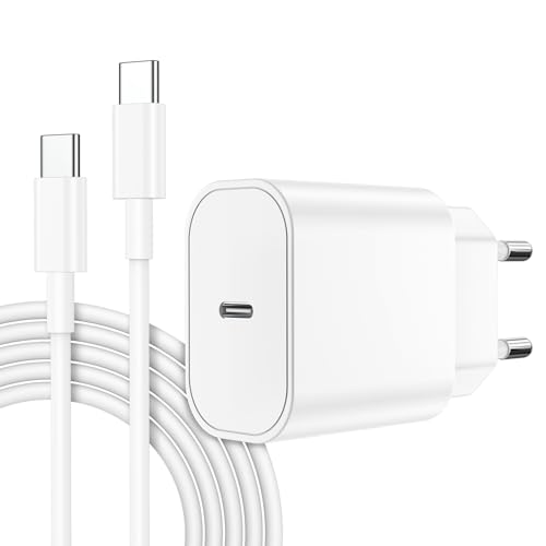 Ladegerät iPhone, iPhone 15 16 Ladegerät, 20W USB C Adapter mit 2M Ladekabel, iPhone Charger, USB C Netzteil Stecker Schnellladekabel für iPhone 16 15 Pro/Pro Max/Plus,iPad Pro 12.9/11/Air 2024 von Gyusity