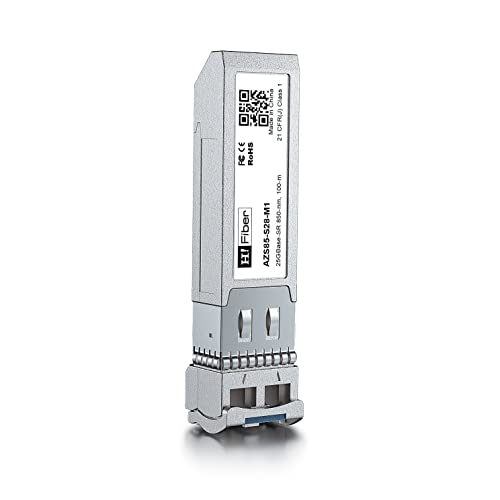 25GBASE-SR SFP28 SFP+ Transceiver, SFP+ zu LC, 25G Multimode Modul Kompatibel mit Cisco SFP-25G-SR, MA-SFP-25GB-SR, Ubiquiti UniFi UF-MM-25G, Mikrotik, Netgear... von H!Fiber.com