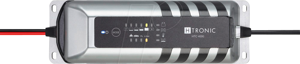 HTC 4000 - Automatik-Ladegerät für Bleiakkus, 12 V, 4 A, Li-Ion von H-Tronic