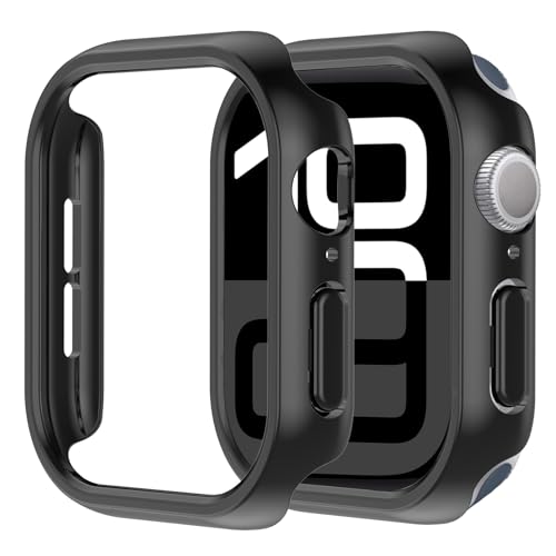 HAANILKYI Stoßstangen-Schutzhülle für Apple Watch Serie 10, 42 mm, ultradünn, hart, Polycarbonat, Schutzhülle für iWatch 42 mm, 2 Stück von HAANILKYI