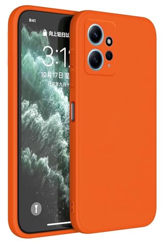 HAFFAN TPU Silikon Hülle kompatibel mit Redmi Note 12 (4G) (6.67"), Handyhülle Schutzhülle - Orange von HAFFAN