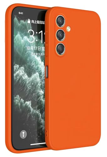 HAFFAN TPU Silikon Hülle kompatibel mit Samsung Galaxy A15 (4G) / Samsung Galaxy A15 5G (6.5"), Handyhülle Schutzhülle - Orange von HAFFAN