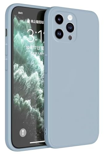 HAFFAN TPU Silikon Hülle kompatibel mit Smartphone, Compatible with iPhone 15 Pro (6.1"), Handyhülle Schutzhülle - Rauchblau von HAFFAN