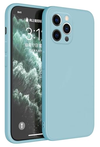 HAFFAN TPU Silikon Hülle kompatibel mit iPhone 13 Pro (6.1"), Handyhülle Schutzhülle - hellblau von HAFFAN