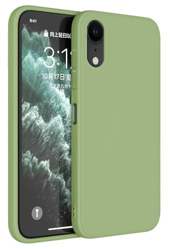 HAFFAN TPU Silikon Hülle kompatibel mit iPhone XR (6.1"), Handyhülle Schutzhülle - Matcha Grün von HAFFAN