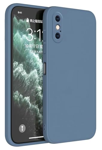 HAFFAN TPU Silikon Hülle kompatibel mit iPhone XS Max (6.5"), Handyhülle Schutzhülle - Lavendelgrau von HAFFAN