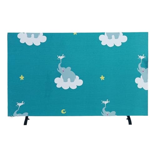 HAGJII Innen Tv-Staubschutzhülle Für 32"-75"-Fernseher Dehnbar Tv Bildschirmschutz Display-Schutzfolien, Weicher Stoff Tv Abdeckung Für Wohnzimmer Dekorativ(46 inches,Elephant) von HAGJII