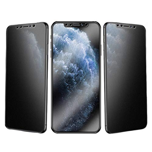 3 Stück Matt Schutzfolie für iPhone 11 Pro/XS/X Sichtschutz Schutzglas Anti-Fingerabdrück Anti-Spähen Privatsphäre Displayschutz 9H Gehärtetes Glas Blickschutzfolie für Apple X/XS/11 Pro, 5.8” von HAIWILL