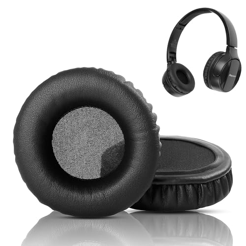 HAIZEEN Ohrpolster kompatibel mit Pioneer SE-MJ553BT SE MJ553BT Headset Kopfhörer Ohrpolster Ersatzkissen (Protein-Leder/Memory-Schaum) von HAIZEEN