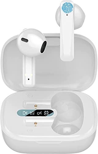 Bluetooth Kopfhörer,Kopfhörer Kabellos Noise Cancelling,In Ear Kopfhörer mit HiFi Stereo Sound,IPX7 Wasserdicht,Touch Control,30H Spielzeit,für Xiaomi iPhone Samsung Huawei von HAJIMA