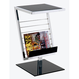 HAKU Möbel Beistelltisch Glas schwarz 36,0 x 30,0 x 60,0 cm von HAKU Möbel