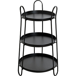 HAKU Möbel Beistelltisch Metall schwarz 43,0 x 43,0 x 72,0 cm von HAKU Möbel