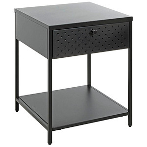 HAKU Möbel Konsole Nachttisch Metall schwarz 40,0 x 40,0 x 53,0 cm von HAKU Möbel