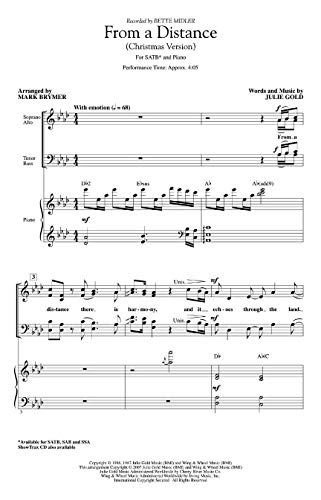 From A Distance - Choir - CD von HAL LEONARD