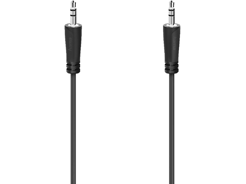 HAMA 3.5-mm-Klinken-Stecker auf 3.5-mm-Klinken-Stecker, Kabel, 0,5 m von HAMA