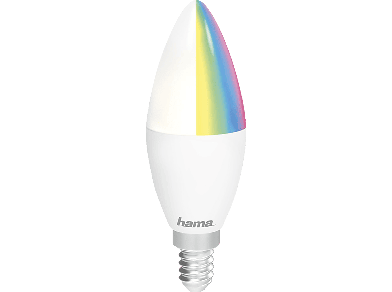 HAMA App und Sprachsteuerbare E14 RGBW WLAN-LED - Lampe Multi-Colour von HAMA