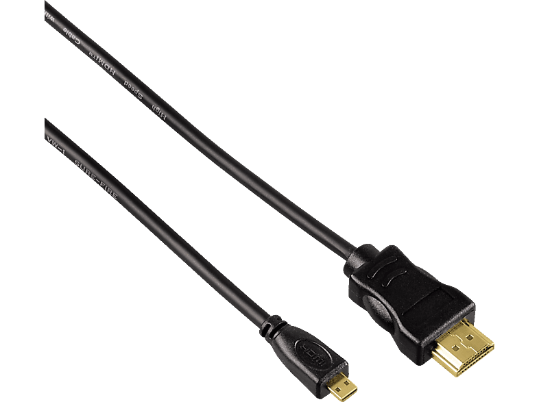 HAMA High Speed 2 m, HDMI-Kabel, Schwarz von HAMA