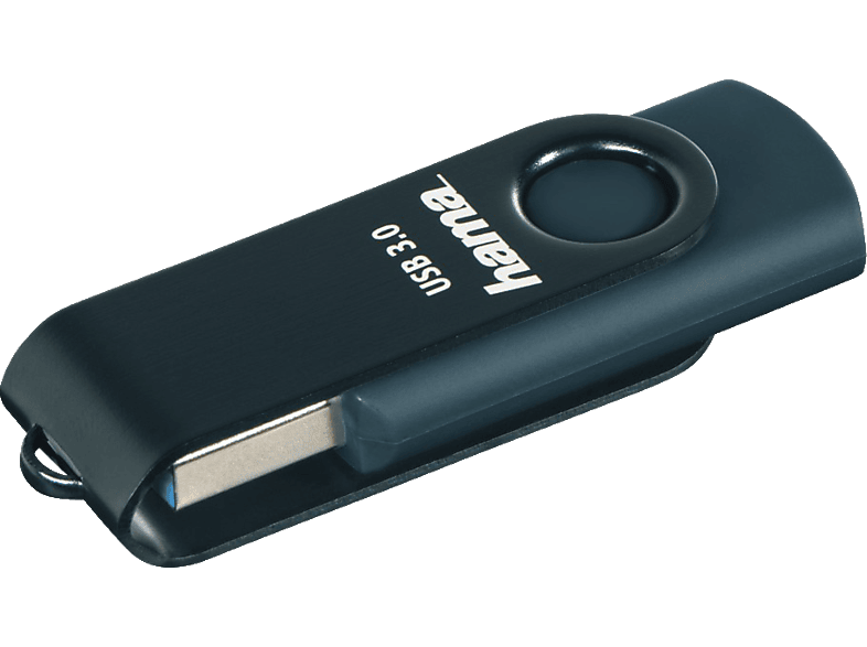 HAMA Rotate USB-Stick, 32 GB, 70 MB/s, Petrol Blau von HAMA