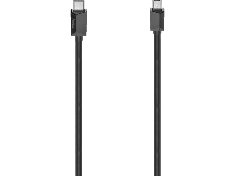HAMA USB-C 0.75 m Kabel, Schwarz von HAMA