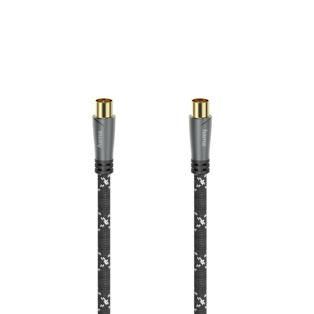 Hama Koaxialkabel 10 m Koaxial Schwarz, Grau Hama Koaxialkabel 10 m Koaxial Schwarz, Grau von HAMA