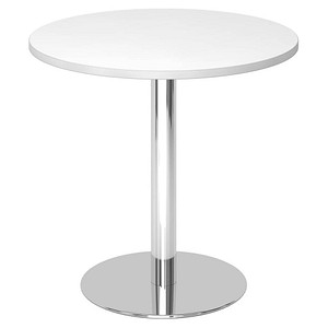 HAMMERBACHER Bistrotisch weiß 80,0 x 80,0 x 74,5 cm von HAMMERBACHER