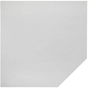 HAMMERBACHER Verbindungsplatte höhenverstellbar Gradeo lichtgrau, silber Trapezform 120,0 x 80,0 x 65,5 - 82,5 cm von HAMMERBACHER