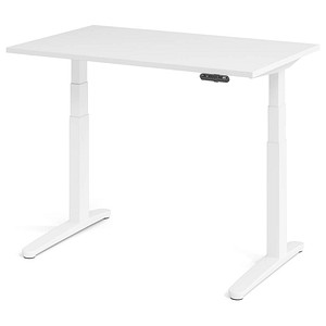 HAMMERBACHER XBHM12 elektrisch höhenverstellbarer Schreibtisch weiß rechteckig, C-Fuß-Gestell weiß 120,0 x 80,0 cm HAMMERBACHER XBHM12 elektrisch höhenverstellbarer Schreibtisch weiß rechteckig, C-Fuß-Gestell weiß 120,0 x 80,0 cm von HAMMERBACHER