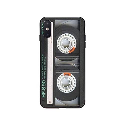 HANASE Retro-Kassetten-Handyhülle für iPhone 14 Pro Max 13 Pro Max 12mini 12 11 ProMax XS MAX XR SE2 8 7 Plus X, A7, für iPhone 13Pro Max von HANASE