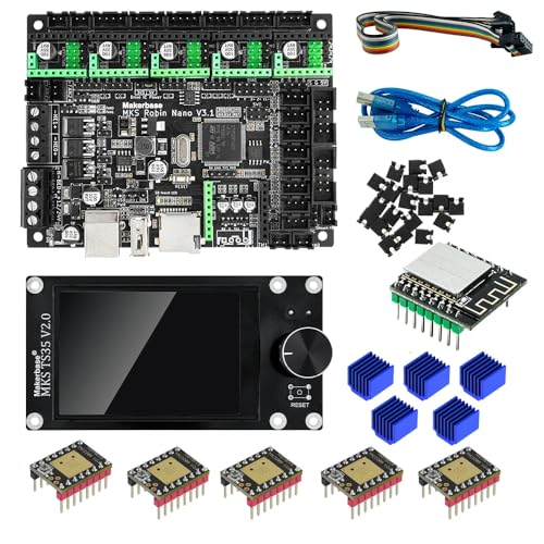 HANLEES Makerbase Mks Robin Nano V3 Eagle 32bit Bedienfeld TMC2209 Motorantrieb WiFi TS35 3D Touchscreen 3D Drucker Teil Motherboard (with TMC2209 WiFi) von HANLEES