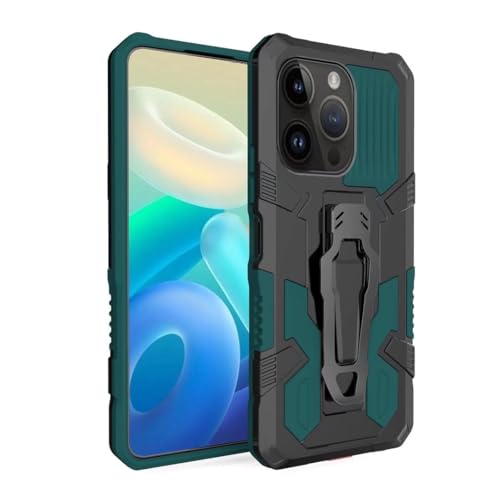 HAOFUGUI Outdoor Hülle für Samsung Galaxy A21, mit Ständer, Stoßfest Outdoor Handy Case, Militärischer Stoßfest Handyhülle Robust Stürzen Heavy Duty Handyhülle-Grün von HAOFUGUI