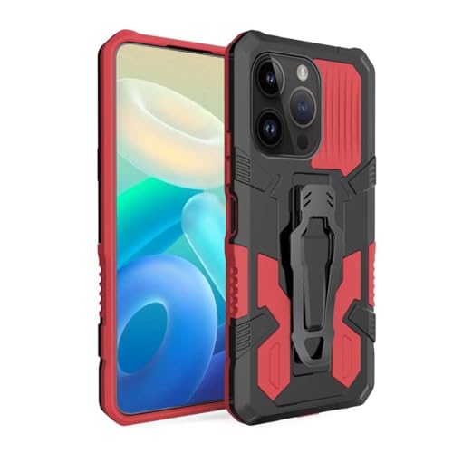 HAOFUGUI Outdoor Hülle für Samsung Galaxy M31 / M21 / M30S, mit Ständer, Stoßfest Outdoor Handy Case, Militärischer Stoßfest Handyhülle Robust Stürzen Heavy Duty Handyhülle-Rot von HAOFUGUI