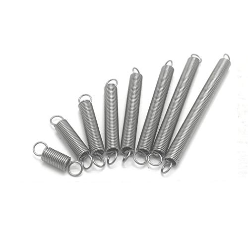 Erweiterte Druckfeder, Stahl-Doppelhaken, kleine Zugfeder, 10 Stück, Hardware-Zubehör, Drahtdurchmesser 0,6 mm, Außendurchmesser 5 mm, Länge 15–50 mm, Maschinenteile (Nr. 1533)(0.6 x 5 x 25mm) von HAOJIazx