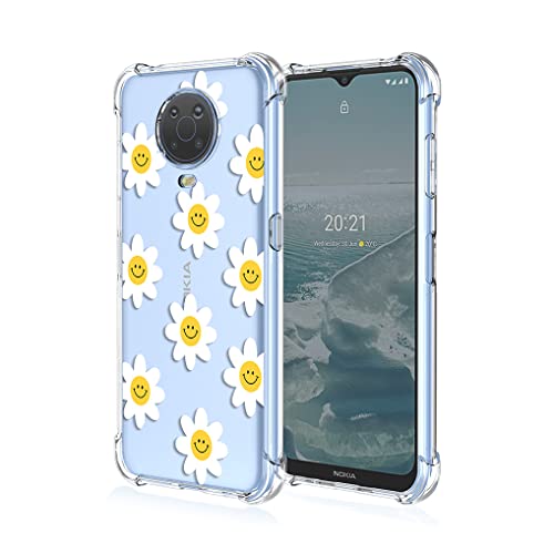 HAOYE Hülle für Nokia G20 / Nokia G10, Malstil in Frischen Farben Ultra Dünn Handyhülle Transparent Rückseite Weich Silikon TPU Bumper Flexible Schutzhülle, Sonnenblume von HAOYE