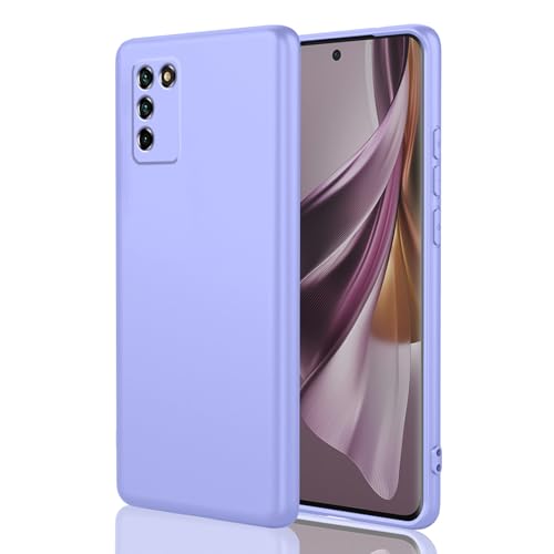 HAOYE Hülle für ZTE Blade V30 Vita, Premium Qualität Ultradünn Weiche TPU Handyhülle mit Stoffauskleidung, Silikon Schock-Absorption Schutzhülle. Lila von HAOYE